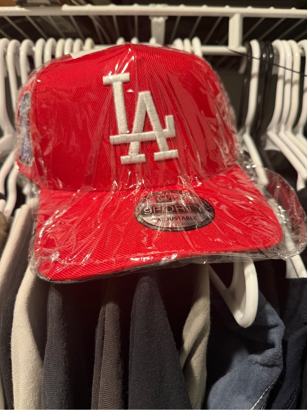 Red LA Logo Baseball Cap - Adjustable